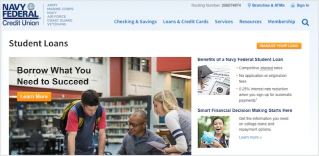 Navy Federal Student Loans Review