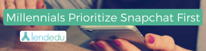 Millennials Prioritize Snapchat First