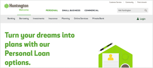 Huntington Bank Personal Loans Review