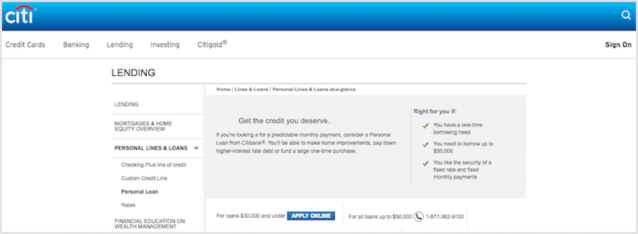 Citibank Personal Loans Review