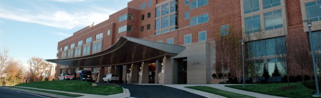 Entrance of a hospital