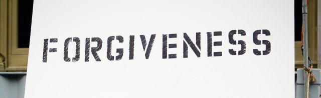 A forgiveness sign