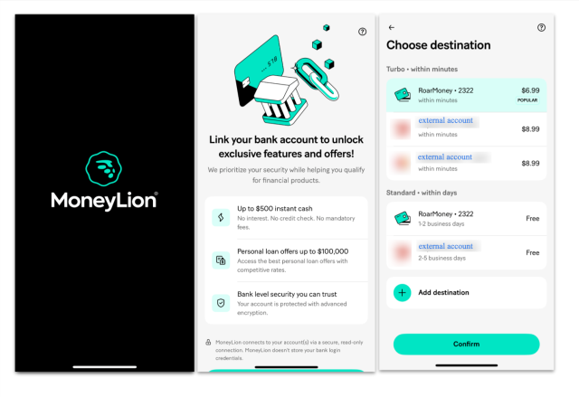 Inside the MoneyLion app