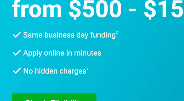 CreditFresh "Check Eligiblity" button on homepage
